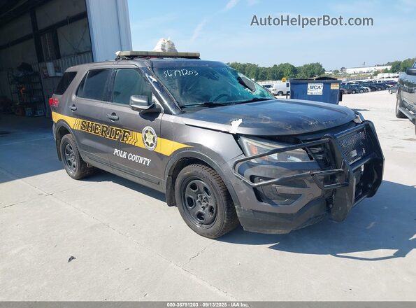 1FM5K8ARXHGC79077 2017 FORD UTILITY POLICE INTERCEPTOR Gray Przód prawy