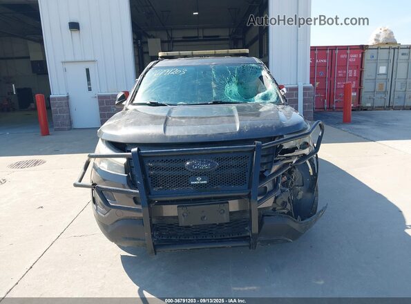 1FM5K8ARXHGC79077 2017 FORD UTILITY POLICE INTERCEPTOR Gray Widok zestawu wskaźników
