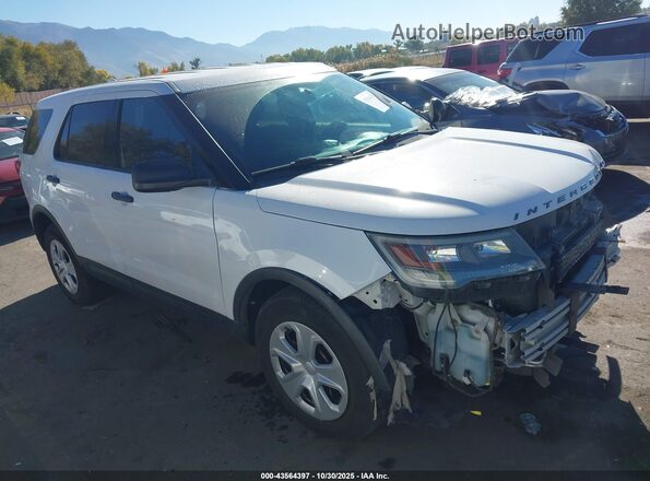 1FM5K8ATXGGC42119 2016 FORD UTILITY POLICE INTERCEPTOR White Przód prawy