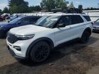 2020 Ford Explorer St White vin: 1FM5K8GC9LGA59103