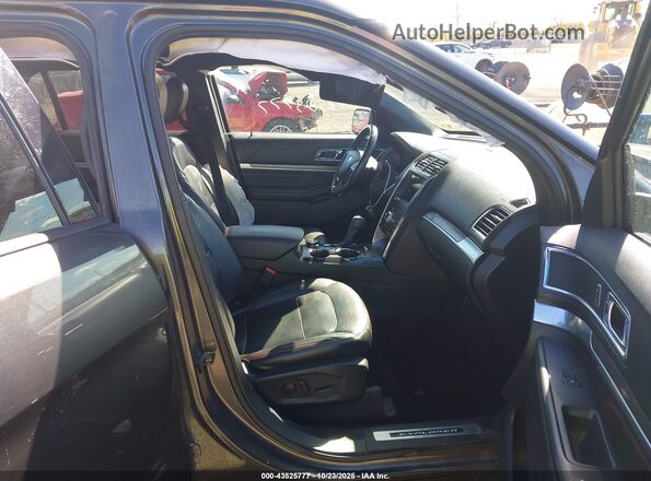 1FM5K8GT7KGA53962 2019 FORD FORD EXPLORER Серебряный Вид салона спереди