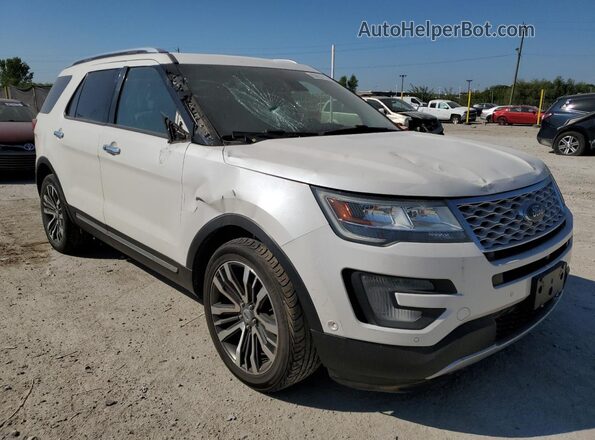 1FM5K8HT5GGA69454 2016 FORD FORD EXPLORER White Delantero derecho