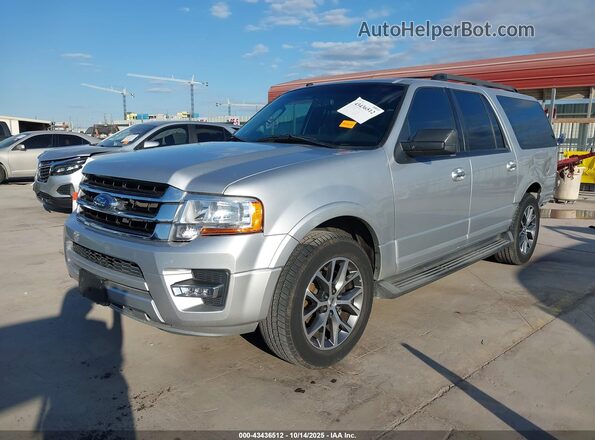 1FMJK1HT7GEF17078 2016 FORD EXPEDITION EL Серебряный Передняя левая четверть