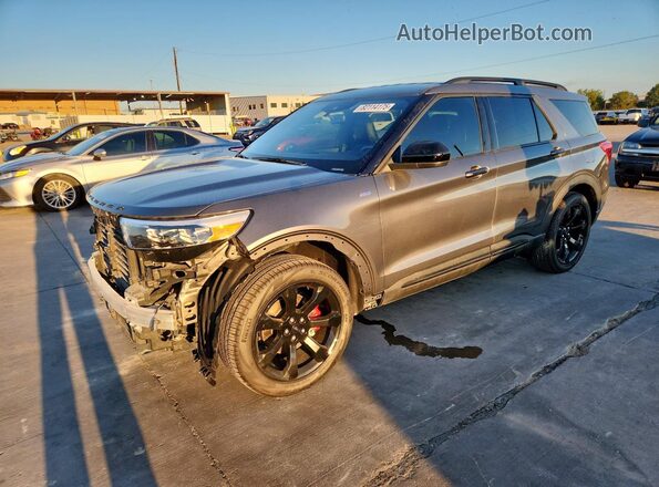 1FMSK7KH2RGA72655 2024 FORD FORD EXPLORER Gray Vista tres cuartos delantera izquierda
