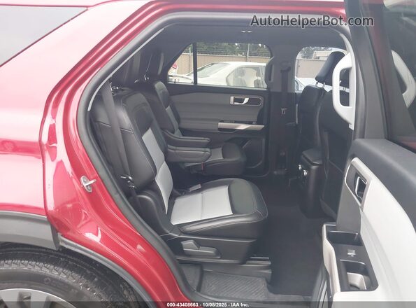 1FMSK8DHXRGA09547 2024 FORD FORD EXPLORER Red Widok naklejki z numerem VIN