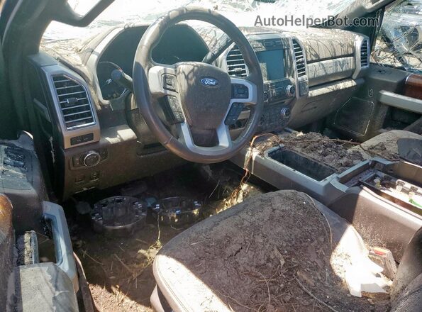 1FT7W2BT8HEC01224 2017 FORD F250 Blue Առջևի վահանակի տեսք