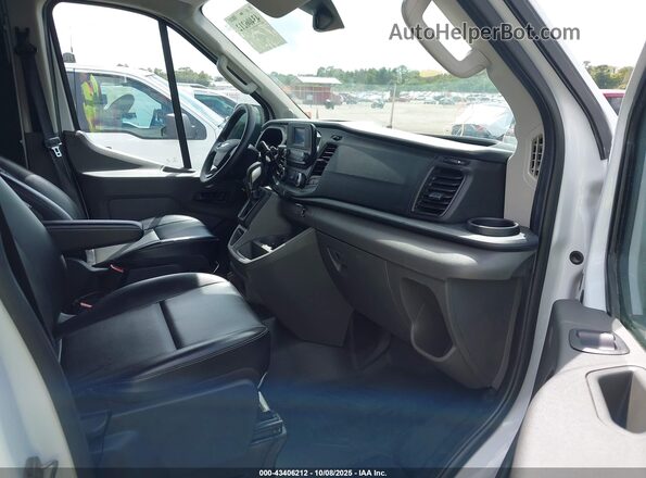 1FTBW3X81MKA65129 2021 FORD TRANSIT-350 White Widok wnętrza z przodu