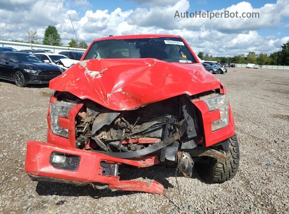 1FTEW1EF1GKF00416 2016 FORD F150 Красный Вид спереди