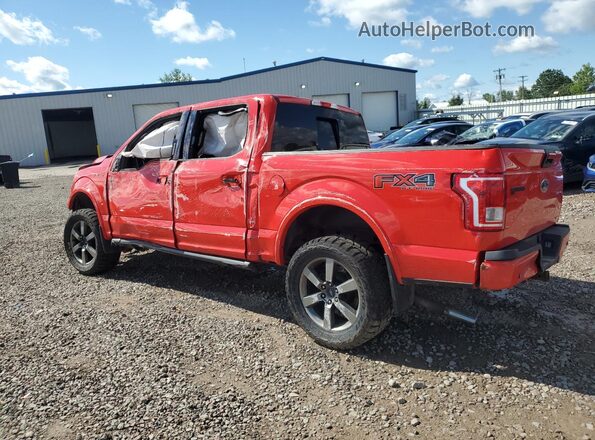 1FTEW1EF1GKF00416 2016 FORD F150 Красный Задняя левая четверть