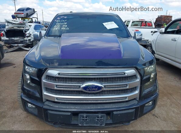 1FTEW1EG6GKF40614 2016 FORD F150 Черный Вид щитка приборов