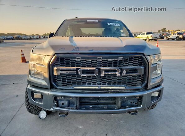 1FTEX1EP6GKF57331 2016 FORD F150 Gray Widok z tyłu