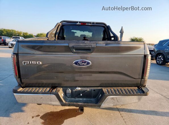 1FTEX1EP6GKF57331 2016 FORD F150 Gray Widok wnętrza z przodu