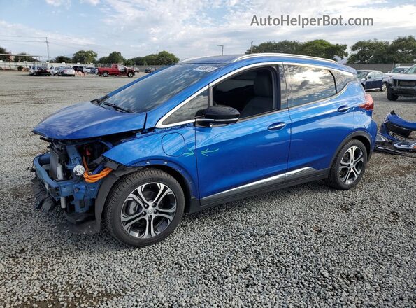 1G1FZ6S01L4137633 2020 CHEVROLET BOLT Blue წინა მარცხენა ხედი სამი მეოთხედიდან