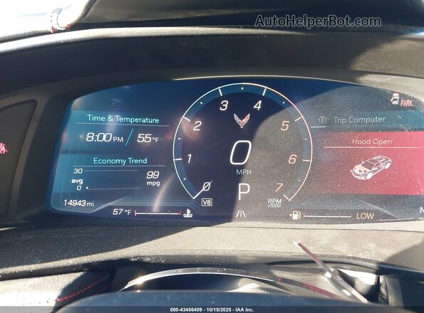 1G1YA2D44N5115602 2022 CHEVROLET CORVETTE Черный Вид задних сидений