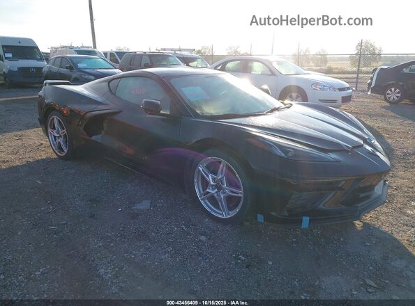 1G1YA2D44N5115602 2022 CHEVROLET CORVETTE Черный Передняя правая четверть