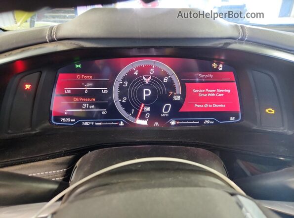 1G1YA3D48R5116585 2024 CHEVROLET CORVETTE Yellow Instrument cluster view