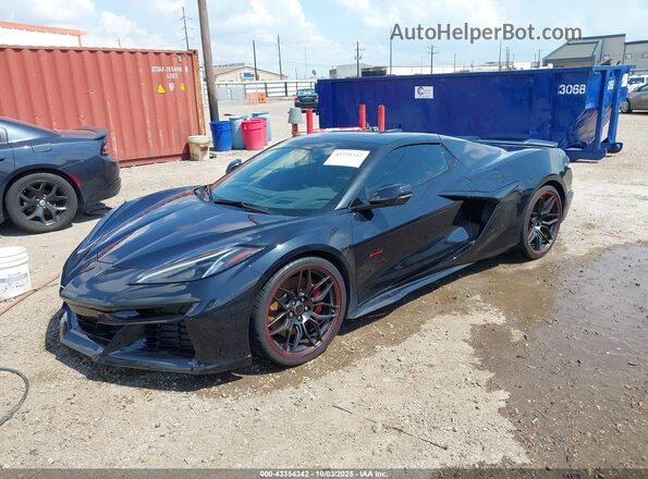 1G1YF3D36P5700666 2023 CHEVROLET CORVETTE Черный Передняя левая четверть