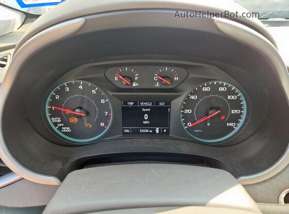 1G1ZC5ST2MF087995 2021 CHEVROLET MALIBU Белый Вид щитка приборов