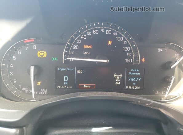 1G6AA5RX7J0116640 2018 CADILLAC ATS White Instrument cluster view