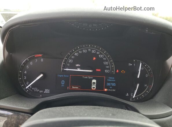 1G6AF5RX3J0103370 2018 CADILLAC ATS White Instrument cluster view