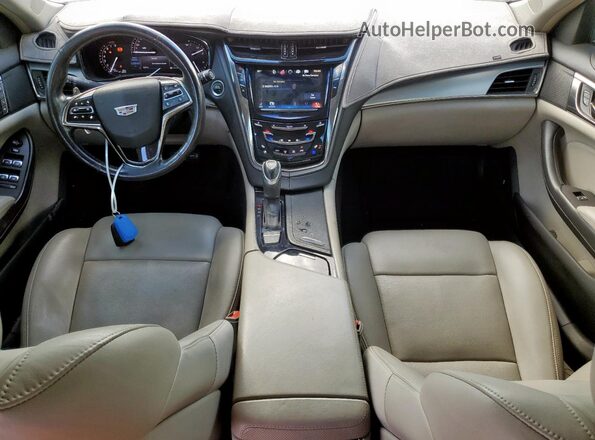 1G6AX5SX0H0156643 2017 CADILLAC CTS Синий Вид панели приборов