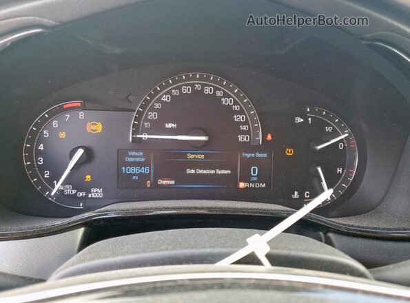 1G6AX5SX0H0156643 2017 CADILLAC CTS Синий Вид щитка приборов