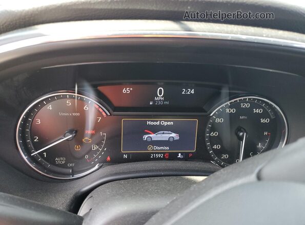 1G6DM5RK0N0110497 2022 CADILLAC CT5 Черный Вид щитка приборов