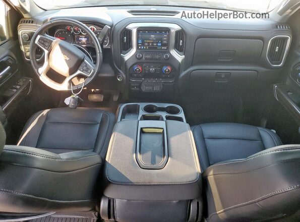 1GC4YNEY3NF118389 2022 CHEVROLET SILVERADO Black Widok deski rozdzielczej