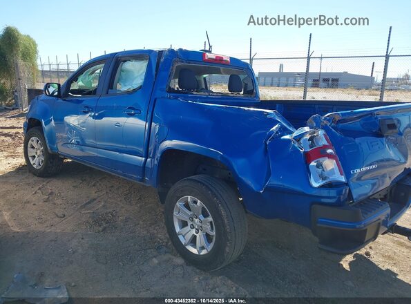 1GCGSCEA3M1273719 2021 CHEVROLET COLORADO Turquoise Trasero izquierdo