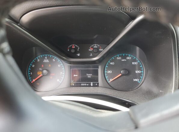 1GCHSCEA1M1270371 2021 CHEVROLET COLORADO Белый Вид щитка приборов