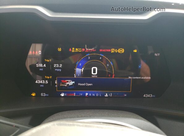 1GCPSBEK8S1122228 2025 CHEVROLET COLORADO Белый Вид щитка приборов