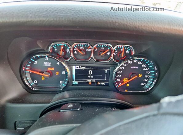 1GNSCBKC1LR232052 2020 CHEVROLET TAHOE Черный Вид щитка приборов