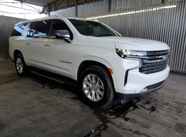 1GNSCFKD4PR193723 2023 CHEVROLET SUBURBAN White Delantero derecho