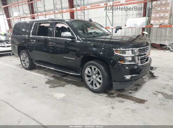1GNSCJKJ0LR266234 2020 CHEVROLET SUBURBAN Черный Передняя правая четверть