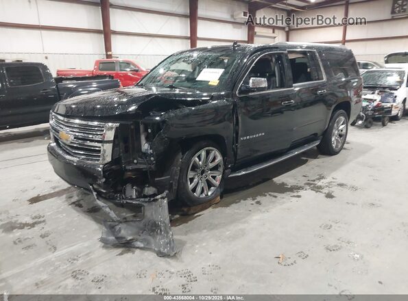1GNSCJKJ0LR266234 2020 CHEVROLET SUBURBAN Черный Передняя левая четверть