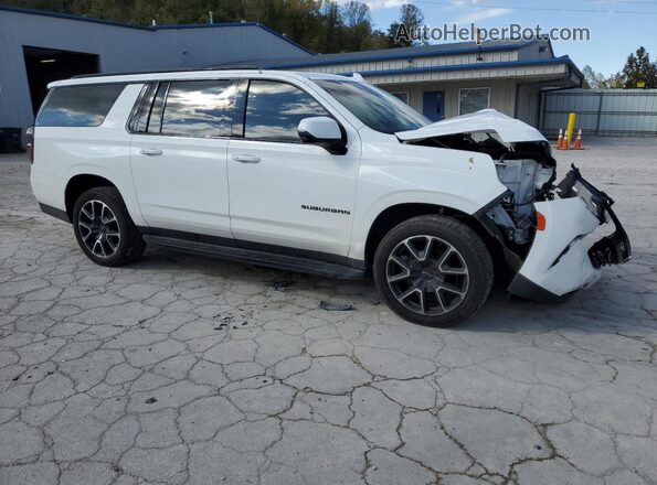 1GNSKEKDXRR103796 2024 CHEVROLET SUBURBAN Белый Передняя правая четверть