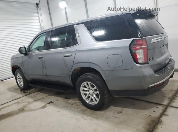 1GNSKLED8MR319736 2021 CHEVROLET TAHOE Gray Trasero izquierdo