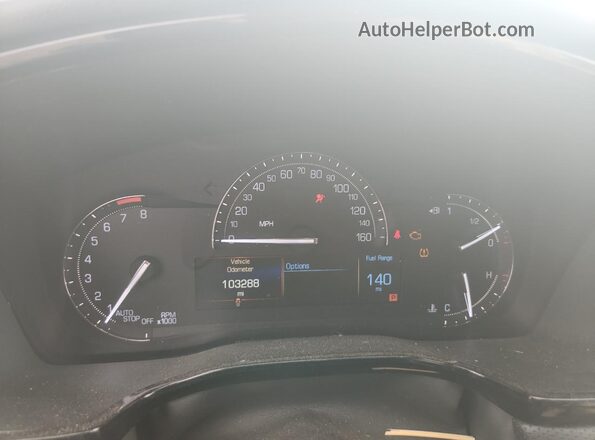1GYKNARS6JZ124429 2018 CADILLAC XT5 Black Widok zestawu wskaźników