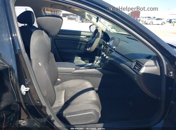 1HGCV1F18MA058475 2021 HONDA ACCORD Black Widok wnętrza z przodu