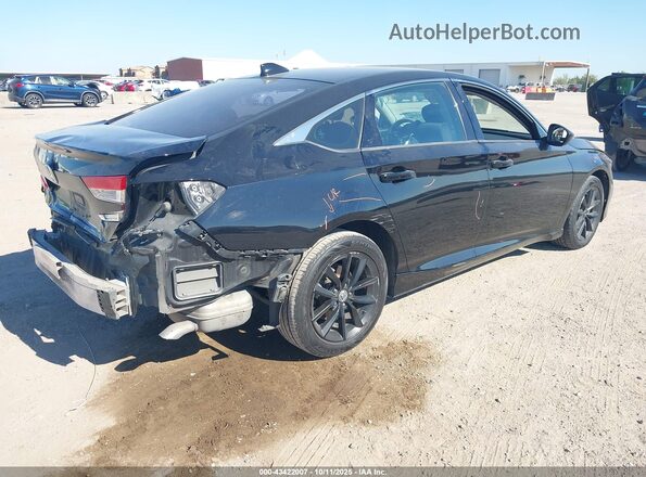 1HGCV1F18MA058475 2021 HONDA ACCORD Black Tył prawy
