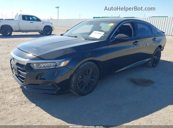 1HGCV1F18MA058475 2021 HONDA ACCORD Black Przód lewy