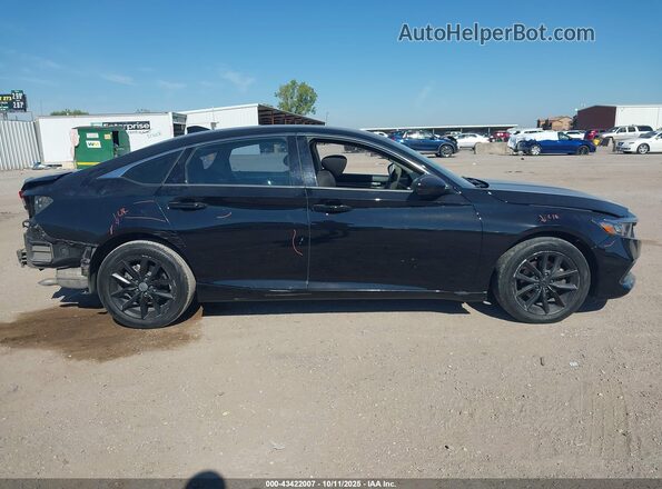 1HGCV1F18MA058475 2021 HONDA ACCORD Black Widok wnętrza 360 stopni
