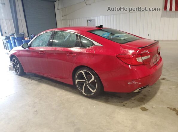 1HGCV1F32NA039360 2022 HONDA ACCORD Красный Задняя левая четверть
