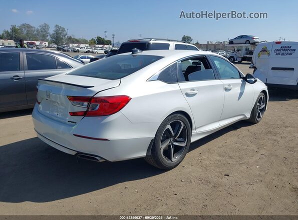 1HGCV1F34MA105602 2021 HONDA ACCORD Белый Задняя правая четверть
