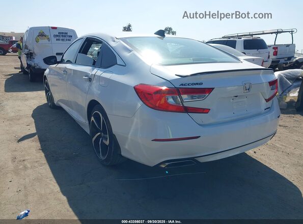 1HGCV1F34MA105602 2021 HONDA ACCORD Белый Задняя левая четверть