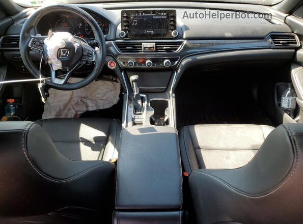 1HGCV1F35MA108606 2021 HONDA ACCORD Белый Вид панели приборов
