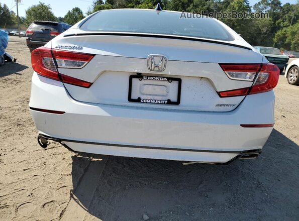 1HGCV1F35MA108606 2021 HONDA ACCORD Белый Вид сзади