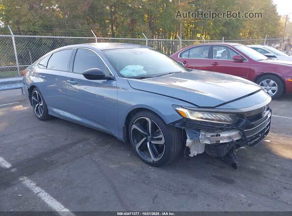 1HGCV1F41NA034661 2022 HONDA ACCORD Gray Передня права чверть