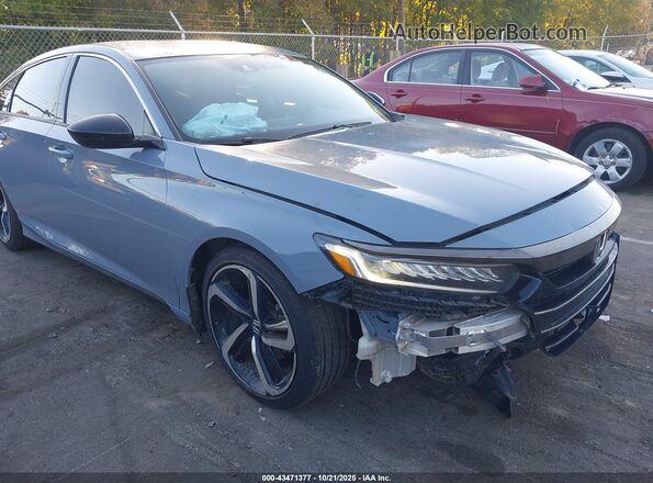 1HGCV1F41NA034661 2022 HONDA ACCORD Gray Вид спереду