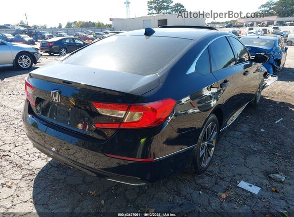1HGCV1F56MA061085 2021 HONDA ACCORD Black Rear right